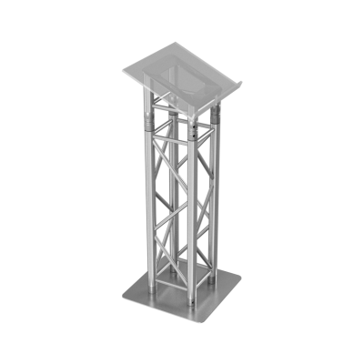 Lectern with plexiglass